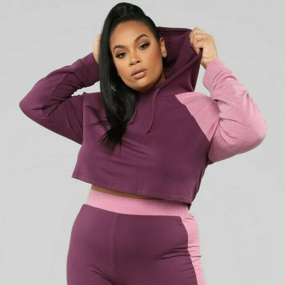 Fashion Nova Stand By My Side Lounge Set Plus 2X